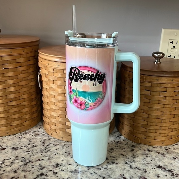 Other - Handmade 40oz stainless steel double walled tumbler. New never used